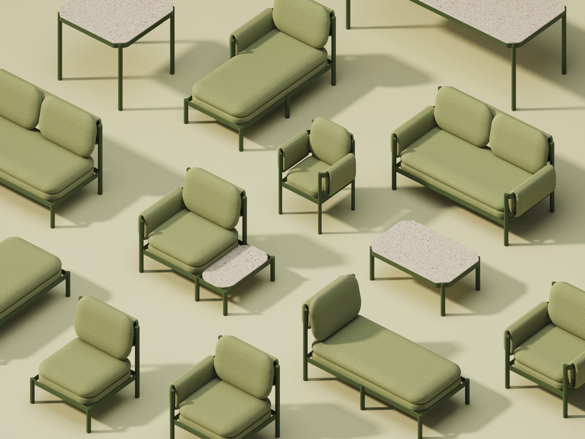 Алюминиевый квадратный садовый стол Joyf Tropic ARCH-00120522 - Вид №3