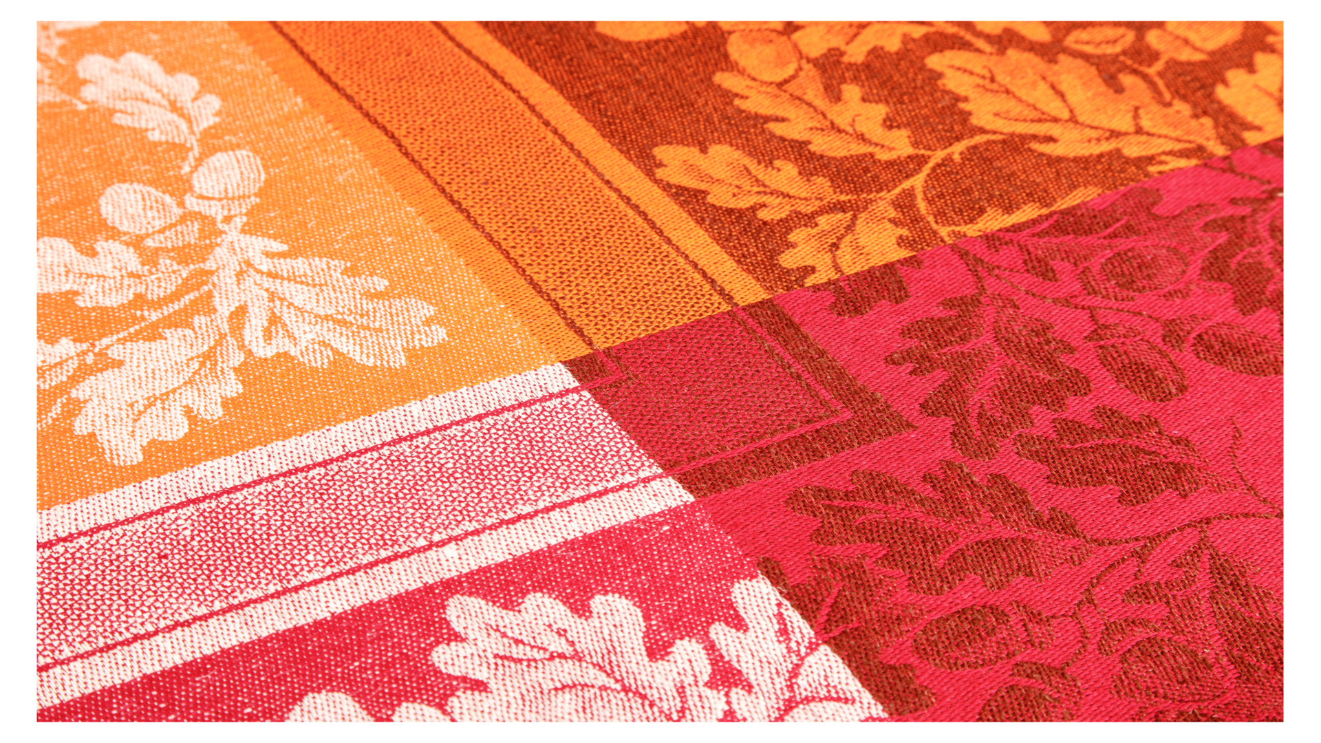 10652886 Яковлевский жаккард Скатерть прямоугольная Яковлевский Жаккард Канадский Дуб 178х274см оранжевая, полулен Ткань  - Вид №1