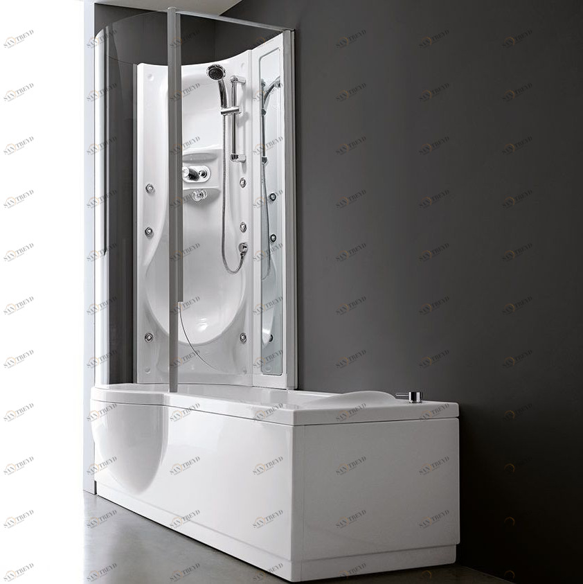 Ванна угловая комбинированная с гидромассажем V5977 Gruppo treesse Simona Box