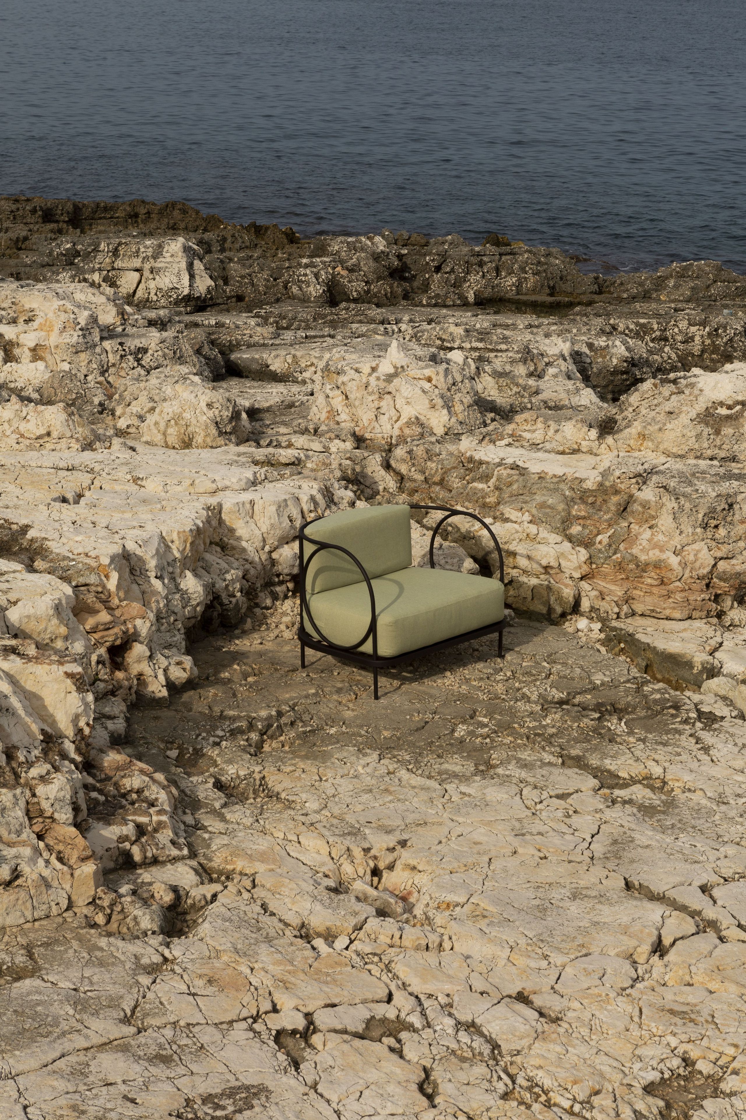 Кресло из оцинкованного железа и подушки из акриловой ткани Unopiù Arip ARCH-00036283 - Вид №3