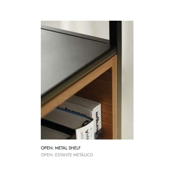 Деревянный книжный шкаф с подставкой для телевизора Punt Literatura ARCH-00053887 - Вид №3