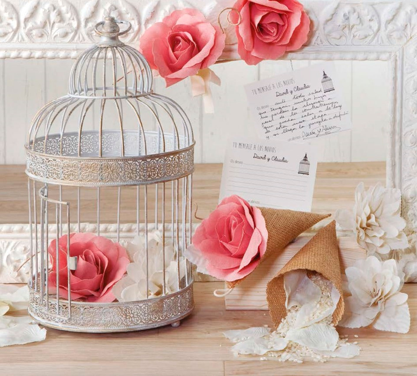 A155 Джутовые рожки, 12 Едениц Dekoraniaevents Bodas  - Вид №2