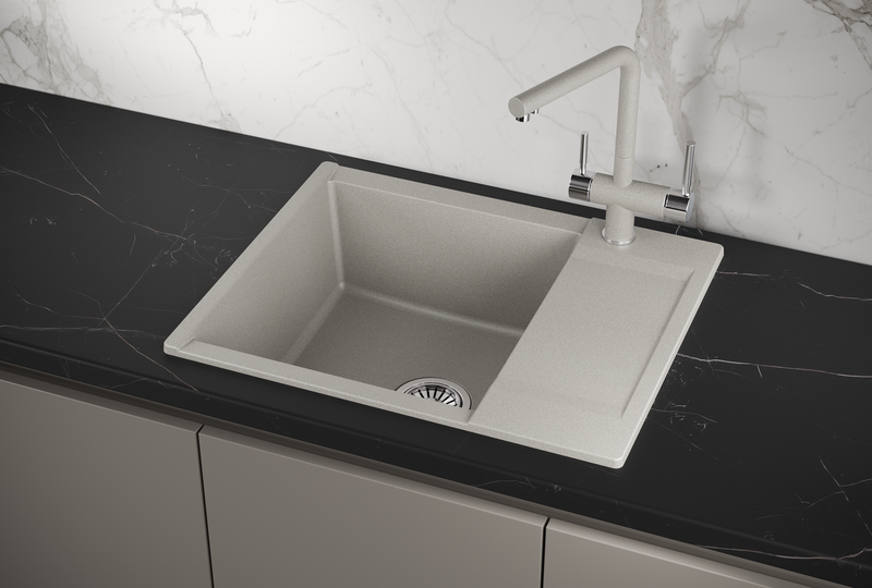 ES-6202, БАЗАЛЬТ, кухонная мойка, кварц, ESTETICA