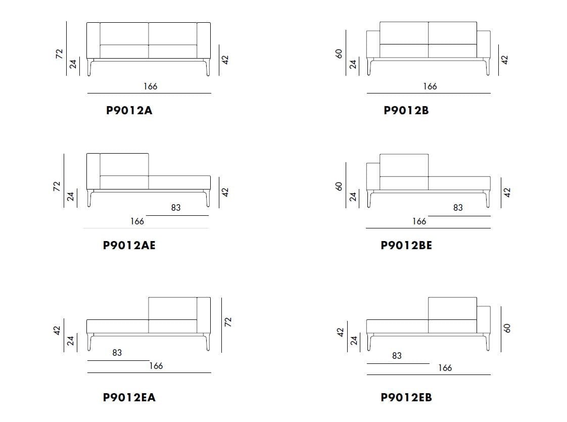 2-местный кожаный диван Sovet Italia тонкий ARCH-00107927 - Вид №4