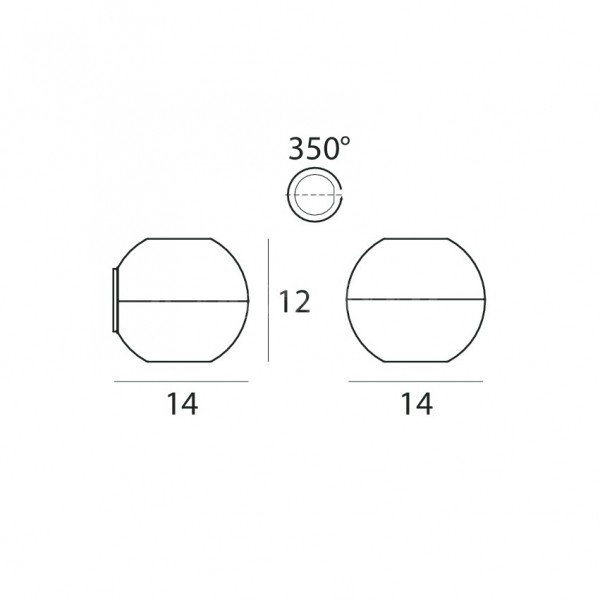 Linea Light 6610 Pelota настенный 77048 - Вид №1