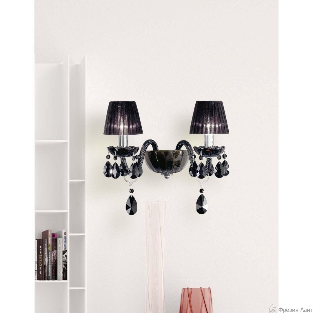 Masiero MILORD A2/VV Black glass/ORG/12 бра 116869