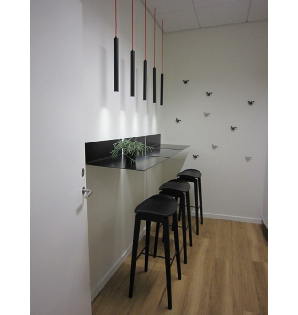 FROST Полка 4036 15x45x60cм » чёрная Алюминий Черный U4036-B  - Вид №3