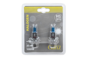 16641836 Лампа 12V H1 100W +50% P14,5s 5000K 2 шт. блистер GIP06048 Ganz