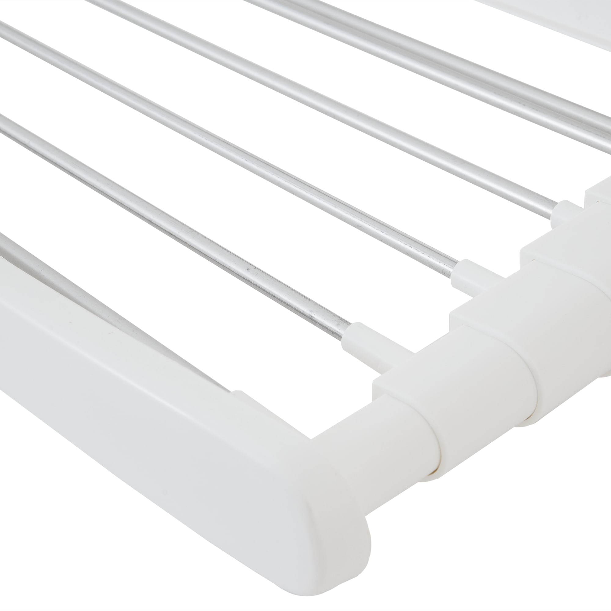 30034830 Сушилка для белья телескопическая настенная Gimi Telepack 100 см сталь цвет белый Santreyd  - Вид №2