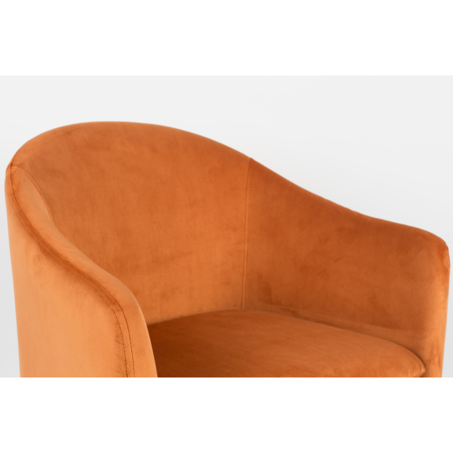 Кресло Catelyn оранжевое White Label Living 1200160 - Вид №3