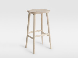 Твердый деревянный барный стул с подставкой для ног