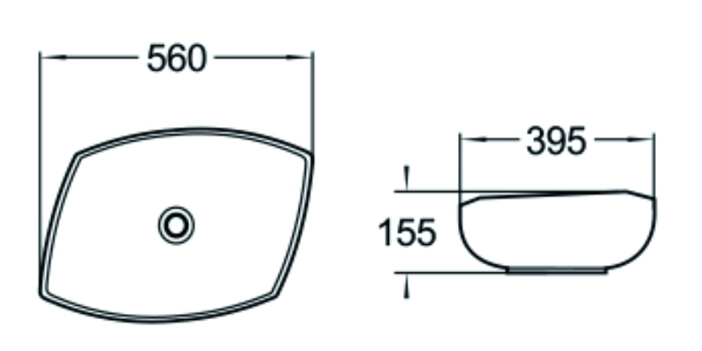 Раковина чаша SL-1027 SANTILINE  - Вид №1