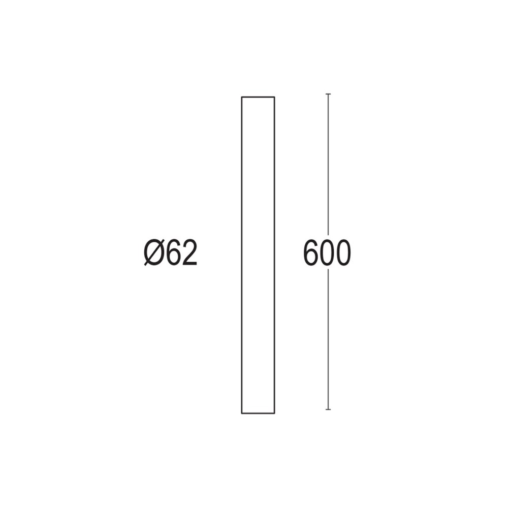 Stelo 1C 600 Ghidini Stelo C .01 Белый (Матовый)  - Вид №3