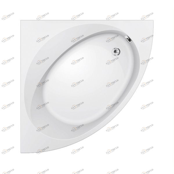 Ванна угловая Nova 140/140 см с гидро и аэромассажем 2NVB4N6 Gruppo Geromin 