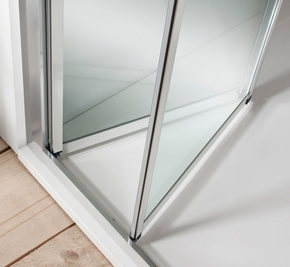 Дверь Bifold 900mm с боковым экраном 900mm Britton Burlington EBFSC0900, ESPSC0900  - Вид №2