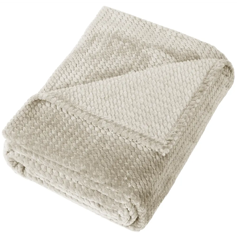 Плед Ryazan 140x200 см искусственный мех цвет кремовый СТОЛИЦА ТЕКСТИЛЯ STLM-2211199