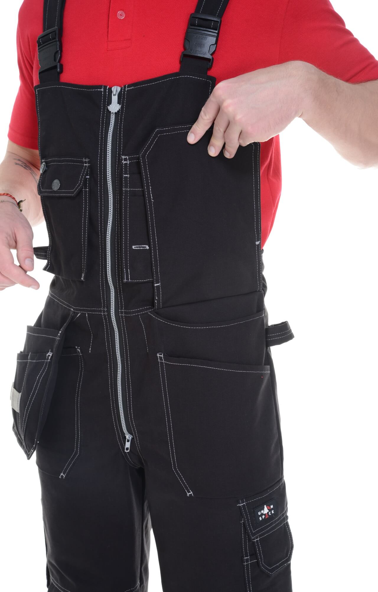 62306 Полукомбинезон  черный Union Space  Летняя спецодежда  размер 44-46/170-176  - Вид №7