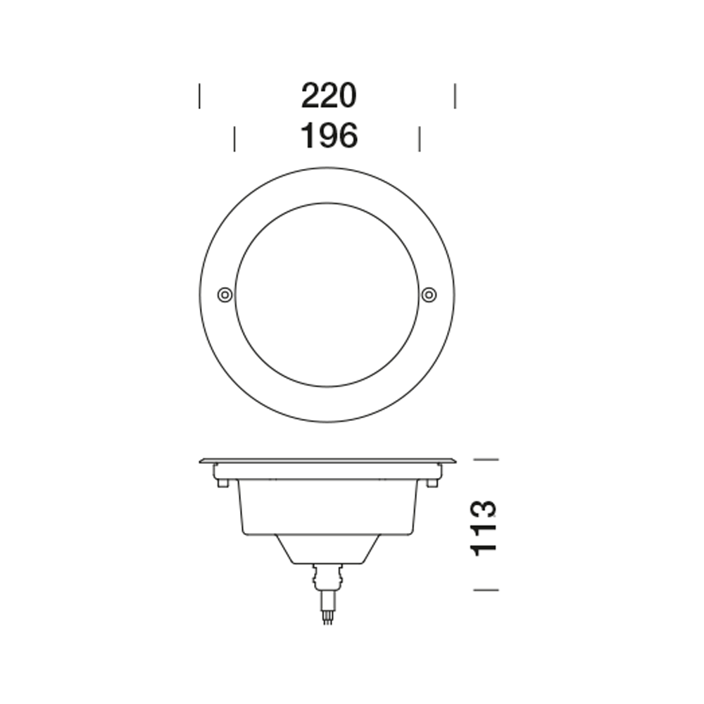 8481318 Встраиваемый в пешеходный пол Platek MEDIO FULL INOX  MEDIO FULL INOX - LED 3000K 45°  - Вид №6