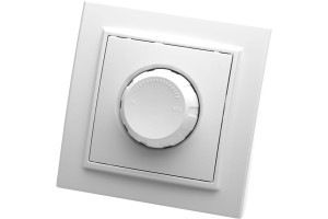 16177029 Выключатель диммируемый, 220V, 600W, серия Эрна, белый, PSW10-9006-01 39046 STEKKER