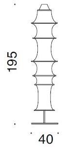 Danese Milano Торшер из алюминия и эластичной сетки Falkland sun-id-1445568 - Вид №3