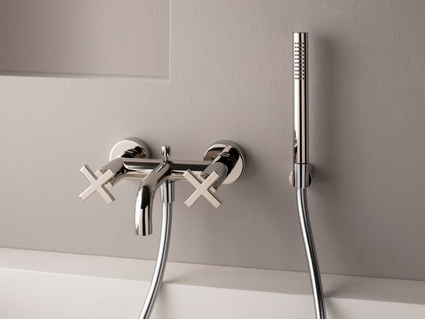 Латунная наружная настенная ванна с ручным душем Rubinetterie Treemme ARCH-00052067