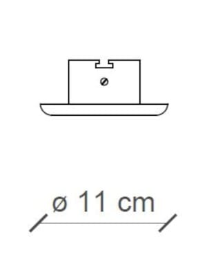 Круглый керамический утопленный прожектор FERROLUCE Винтаж ARCH-00148788 - Вид №1