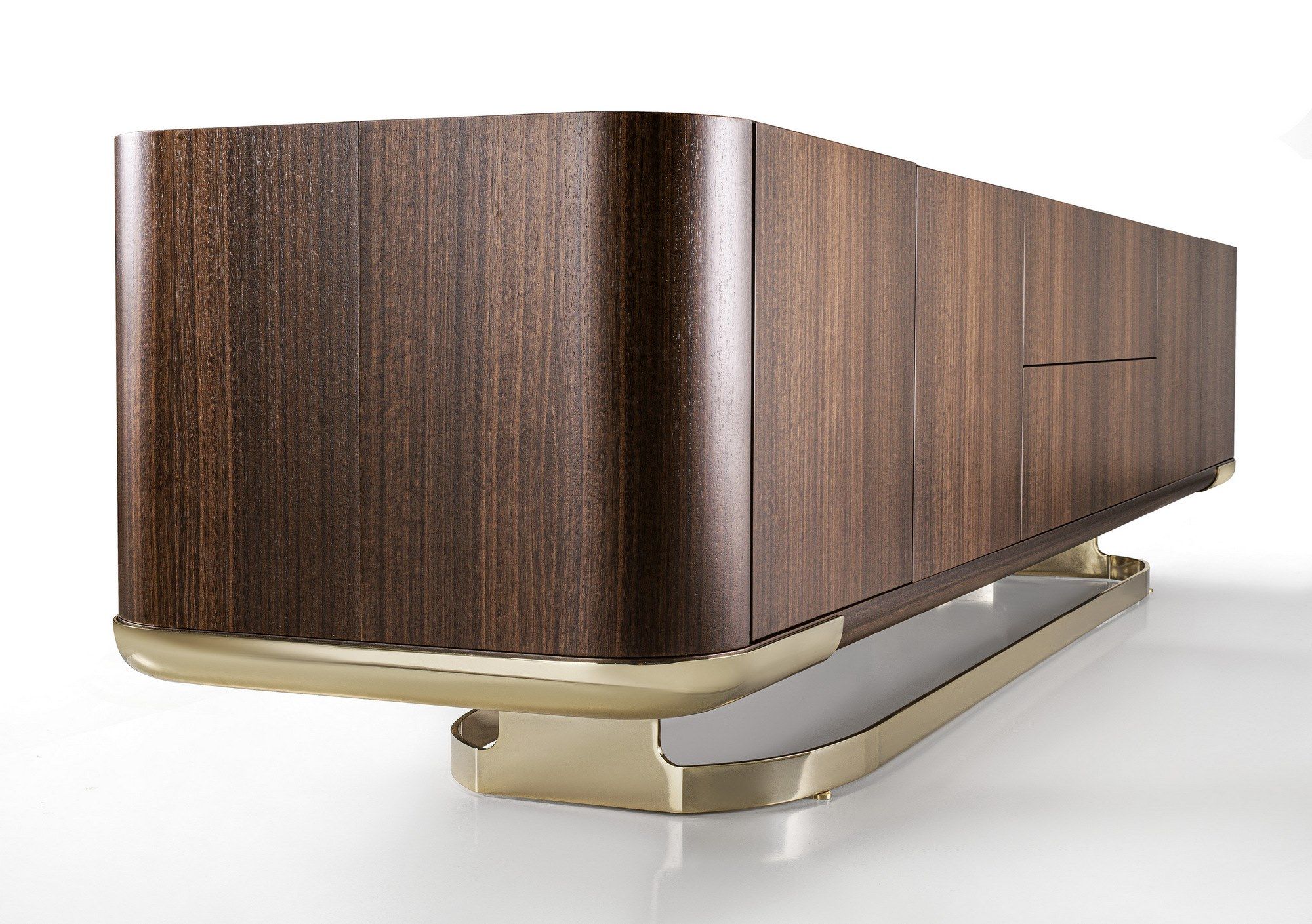 Двухсторонний деревянный шкаф с распашными дверцами и ящиками Longhi Loveluxe 2021-Rhythm'21 collection ARCH-00059721 - Вид №3