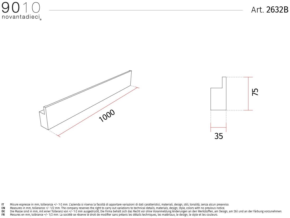 9010 novantadieci Регулируемый настенный светильник led из cristaly®  2632a/b/c/d  - Вид №2