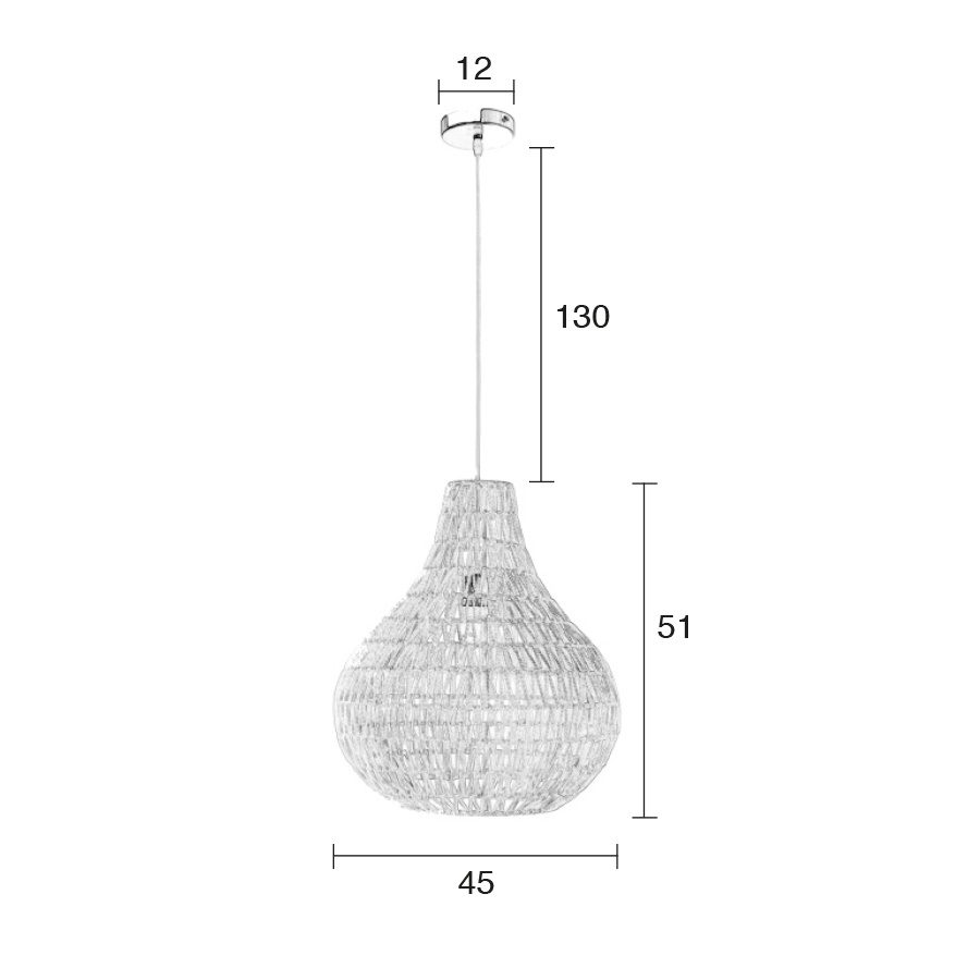 Лампа подвесная Cable Drop, белая Zuiver 5002803 - Вид №9