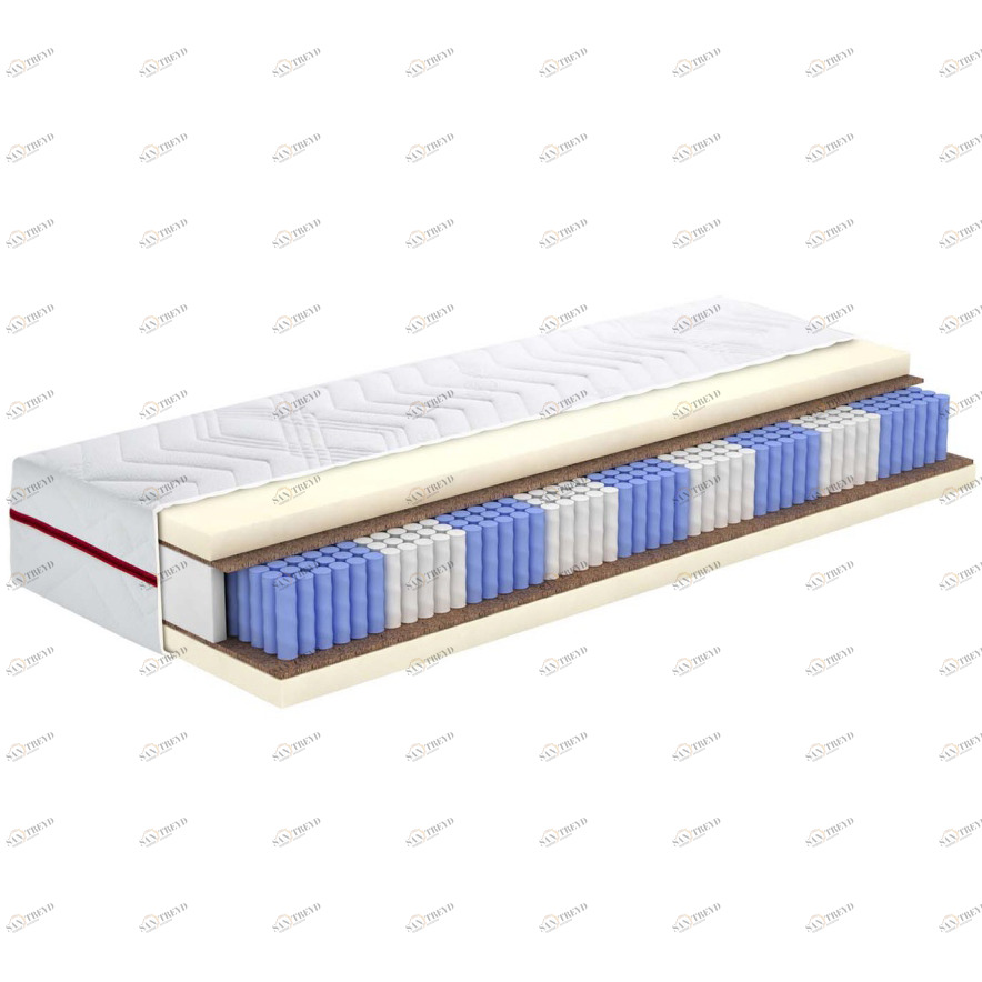 Матрас с независимым пружинным блоком 120x190 "Адонис 2.15" BELABEDDING  129411 Белый 