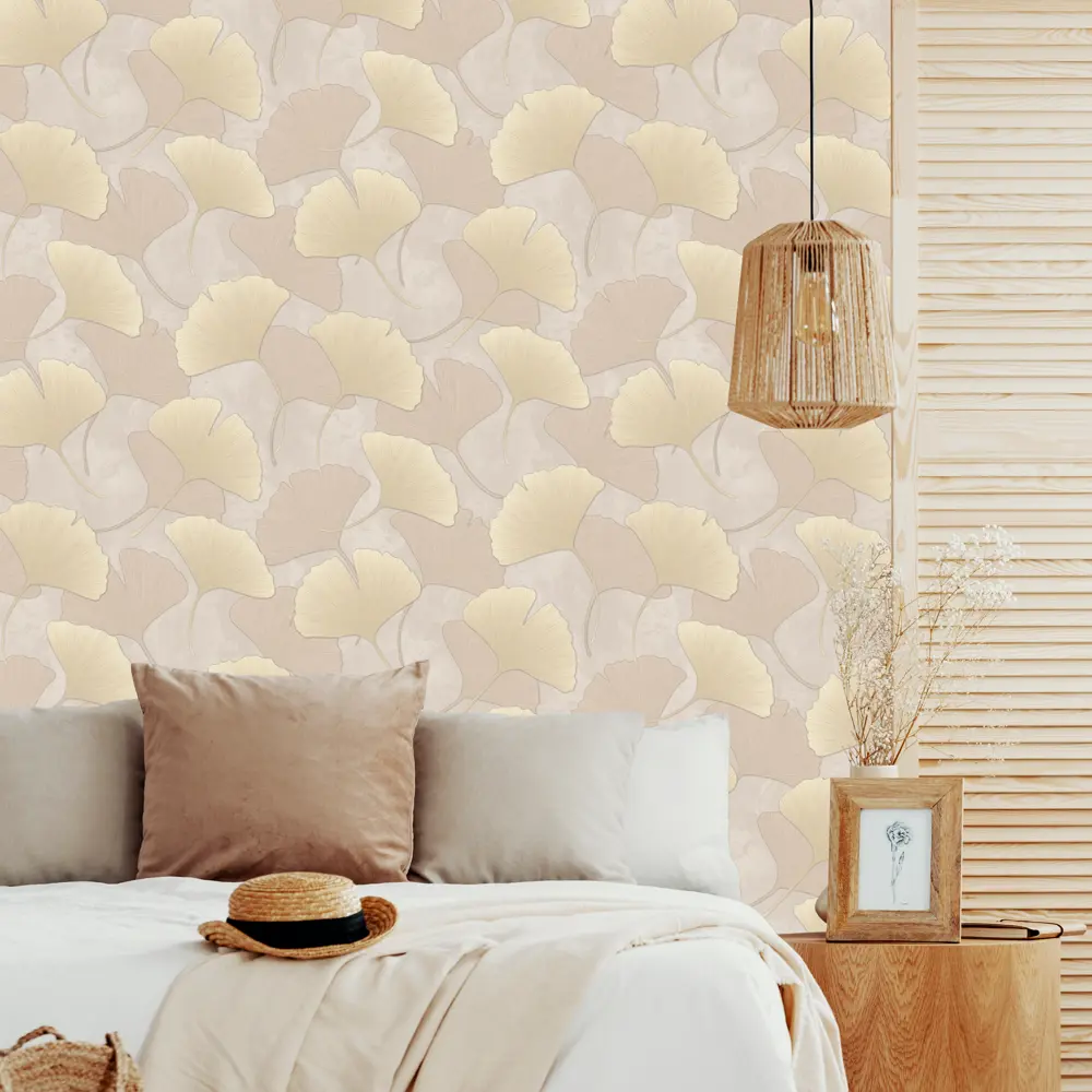 ОБОИ 1,06Х10М ФЛИЗ ZEN БЕЖ ED7100-01 EURO DECOR STLM-2037129 - Вид №2