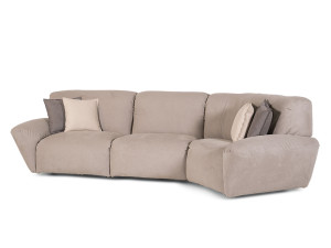 Изогнутый диван из микрофибры