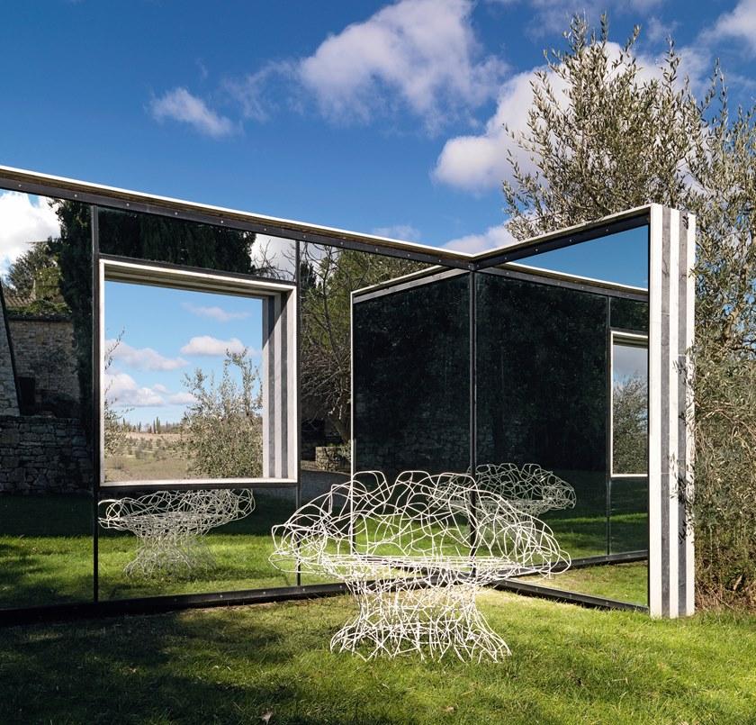 edra Кресло из гнутой вручную проволоки из нержавеющей стали Corallo Col010 - Вид №3