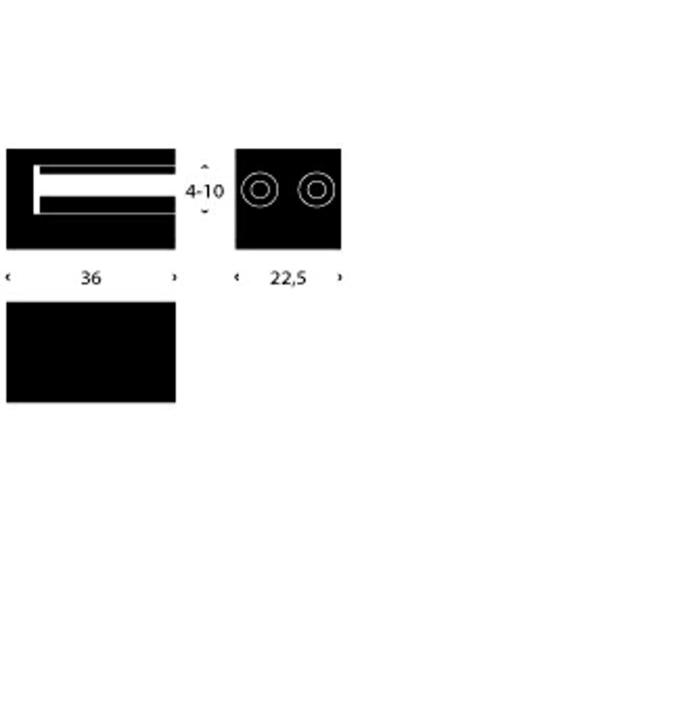 FROST Держатель для полок 3 » 2 шт. чернить Нержавеющая сталь Черный Q300303675  - Вид №1