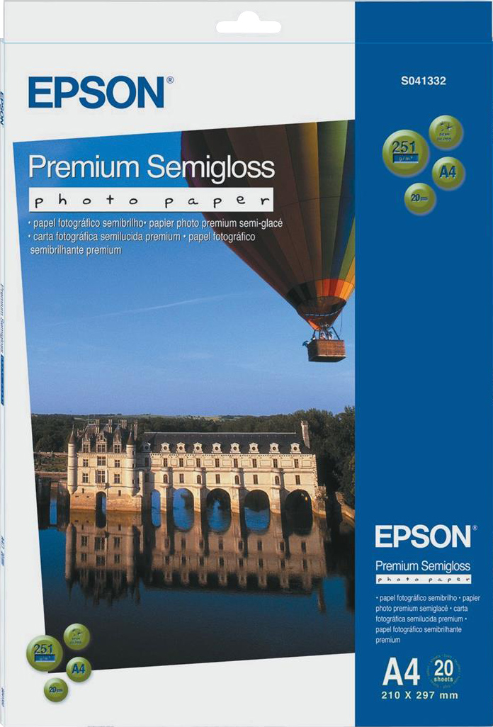 C13S041332 premium semigloss photo paper a4 Epson Santreyd 