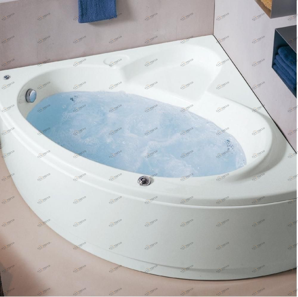 Ванна угловая с гидромассажем Asia 135 см Karolitalia Basic Line BBASIA135