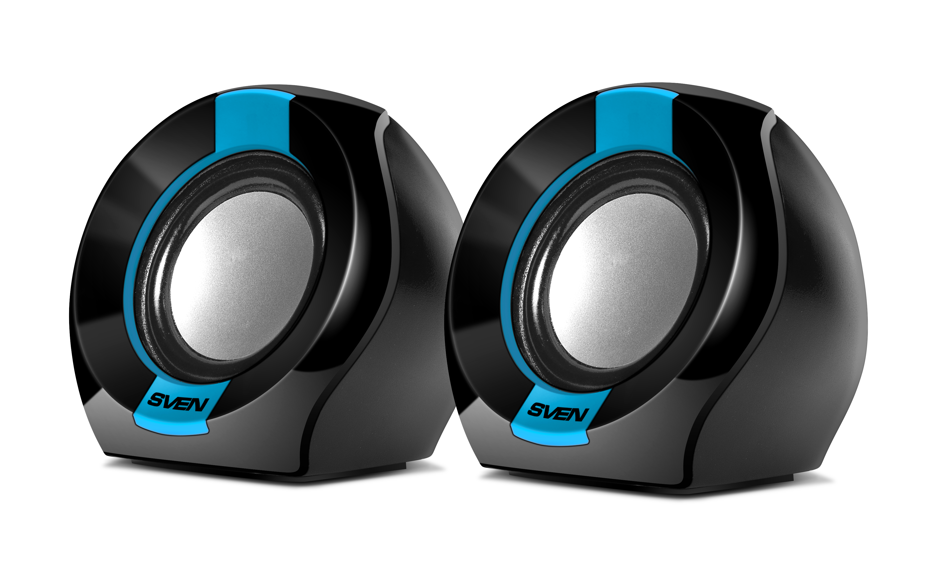 SV-013509 150, чёрный-синий, usb, акустическая система 2.0, мощность 2x2,5 вт(rms) Sven Santreyd  - Вид №1