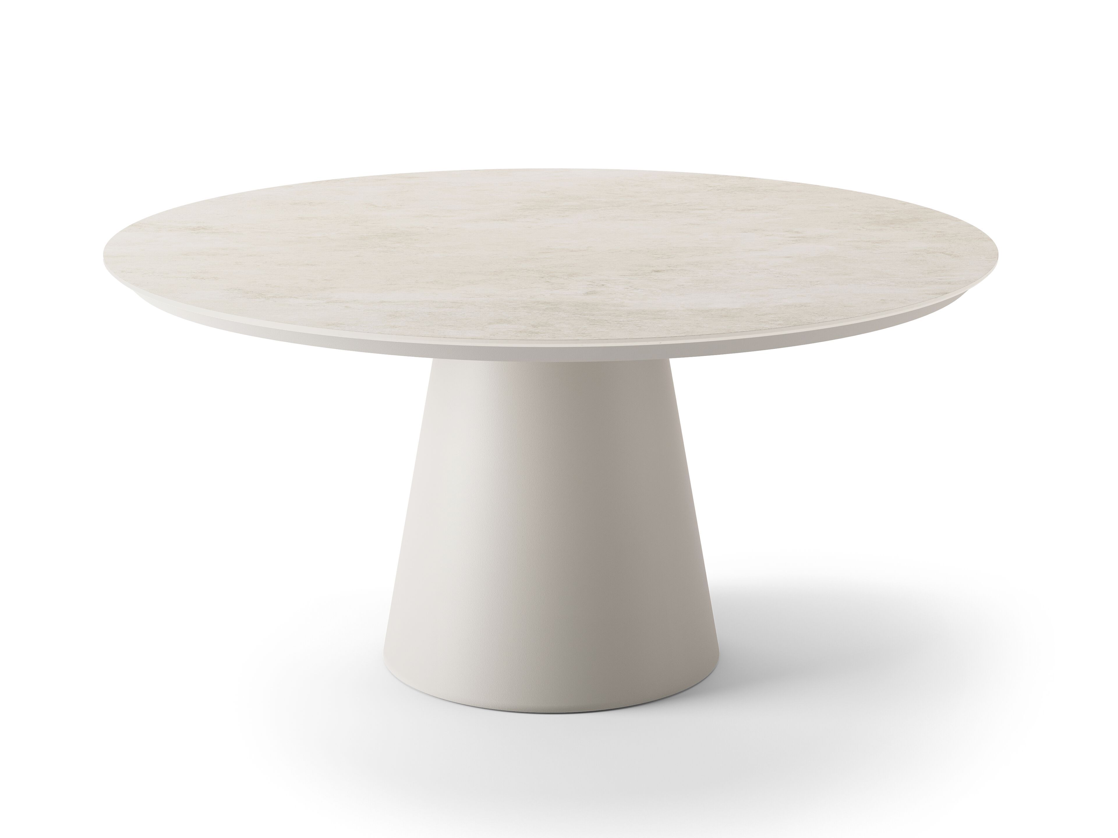 Круглый керамический и алюминиевый садовый стол Jati Kebon Фортуна ARCH-00138462 - Вид №1