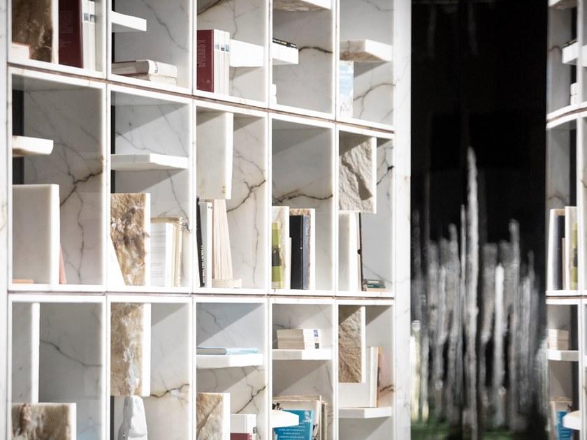 SAGEVAN MARMI Отдельностоящий книжный шкаф из скульптурного мрамора Marble experience sun-id-1408904 - Вид №1