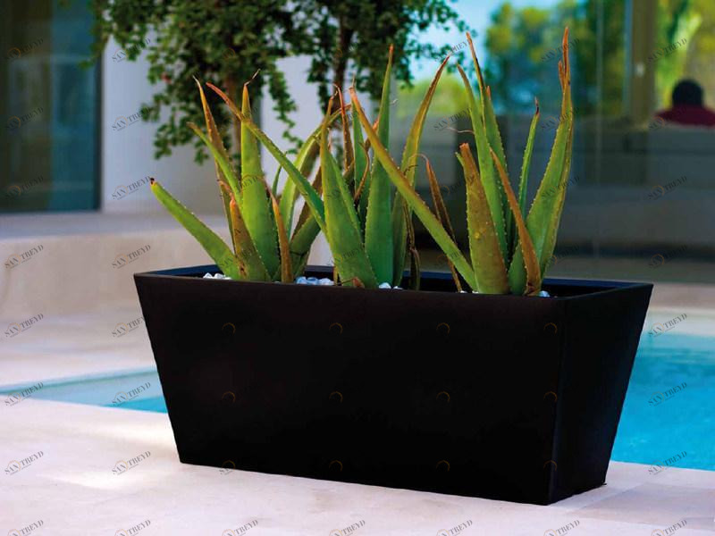 VONDOM Кашпо полиэтиленовое прямоугольное низкое Studio planters sun-id-1395464