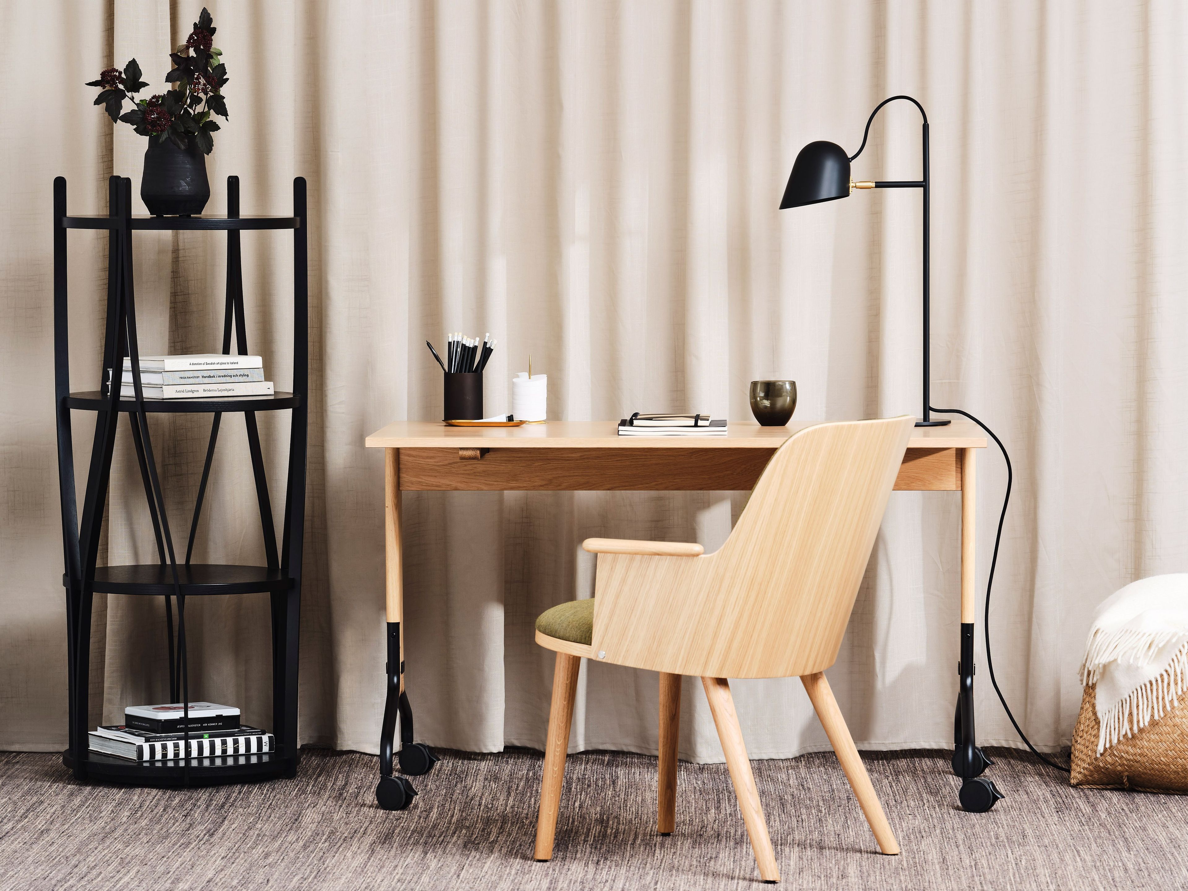 Прямоугольный стол из шпона с колесами Karl Andersson ROLLO ARCH-00129752 - Вид №2