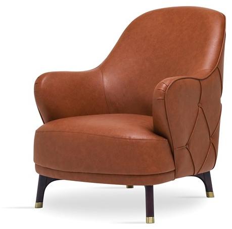 Enza Home Кресло из кожзаменителя с подлокотниками Navona sun-id-1474490 - Вид №1