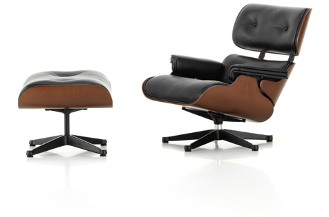 VITRA Кресло для отдыха в миниатюре и пуфик Charles & Ray Eames, 1956 Vitraglobal sun-id-1986544