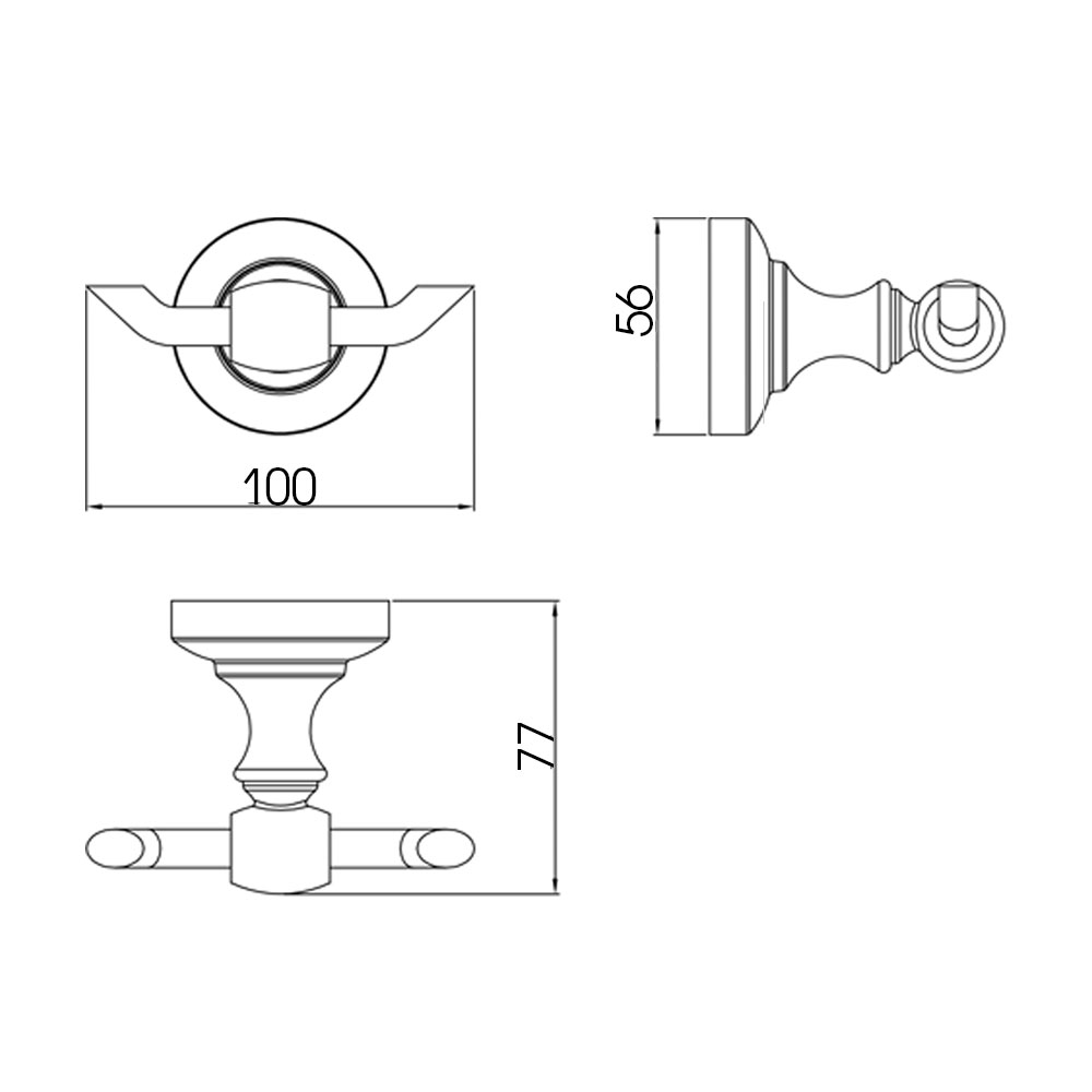 RB52001 Крючок двойной Raiber  - Вид №1
