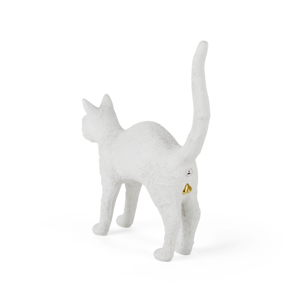 Настольная лампа белая 20,7х46 см Jobby The Cat White 15040 SELETTI ЖИВОТНЫЕ, КОШКА 00-3882462 Бежевый;белый  - Вид №5