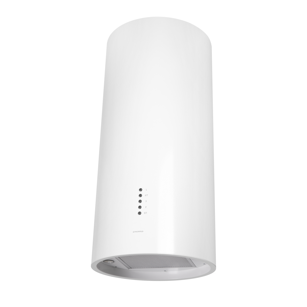 LEE WALL (C) 39 WHITE Вытяжка / вытяжка с настенным креплением, максимальная производительность 1000 м3/ч,рассчитанная на кухню до 40 м2 с низким уровнем шума 52 дб, белая Maunfeld Santreyd  - Вид №4