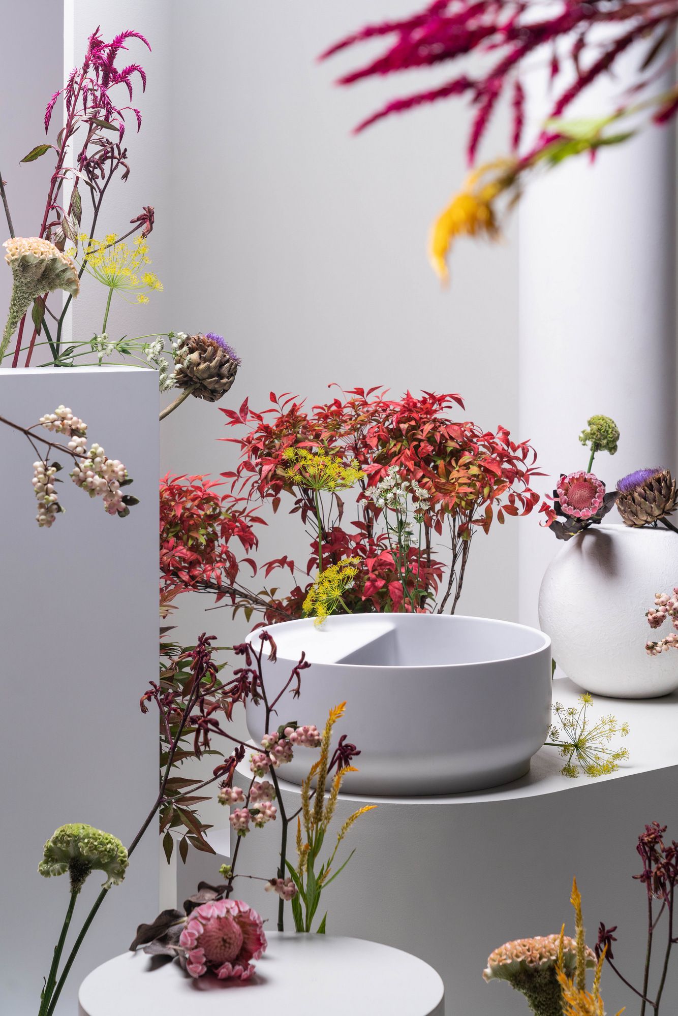 Круглая столешница из Cristalplant® biobased Zucchetti Beam ARCH-00028682 - Вид №3