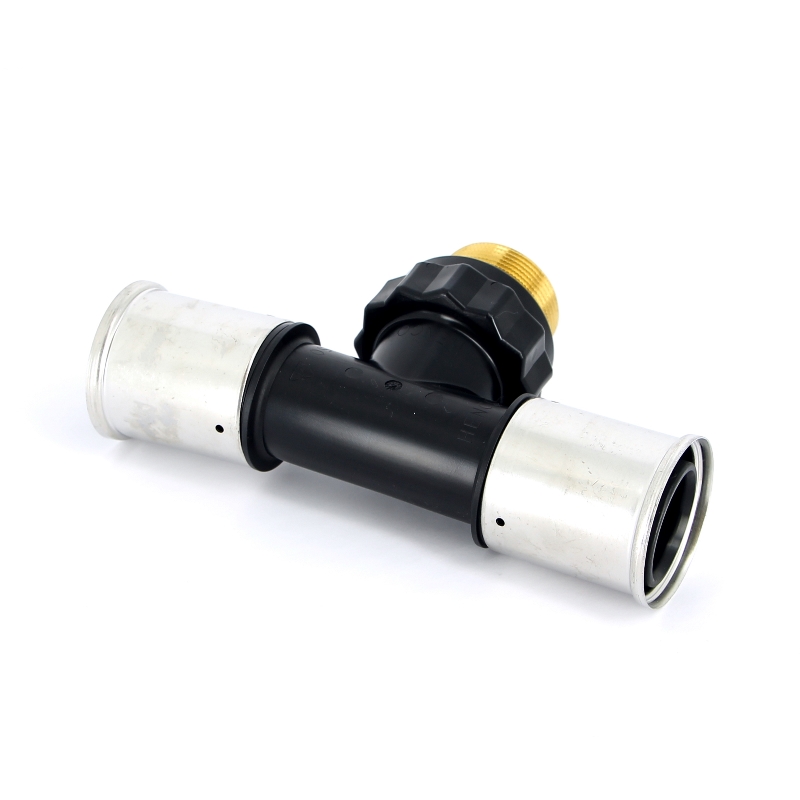 Тройник пресс-Н1/2" PVDF HENCO 50х1"1/2х50 14PK500850 - Вид №2