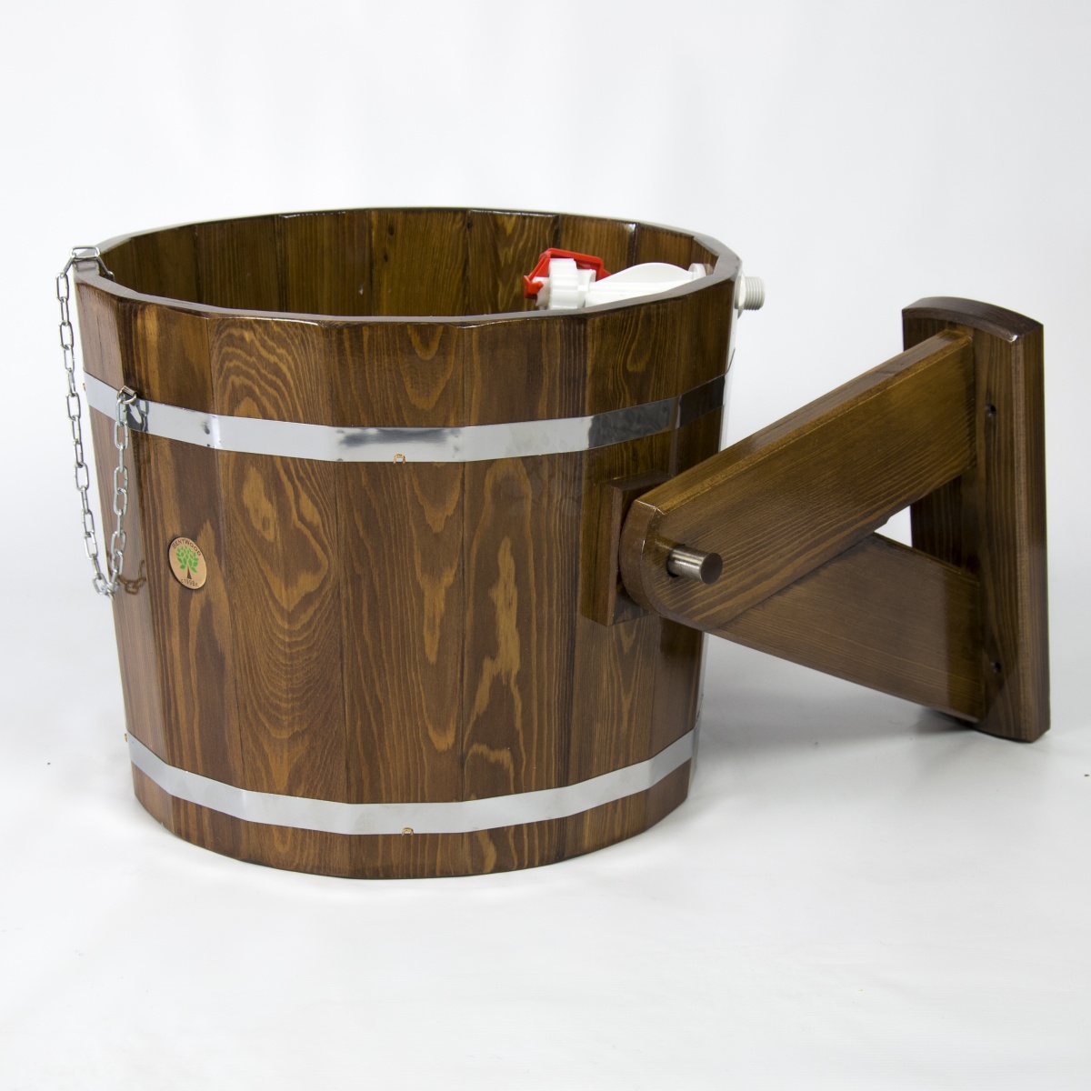 144 Обливное устройство из лиственницы 20 литров (лиственница морёная) Alyarus  - Вид №3