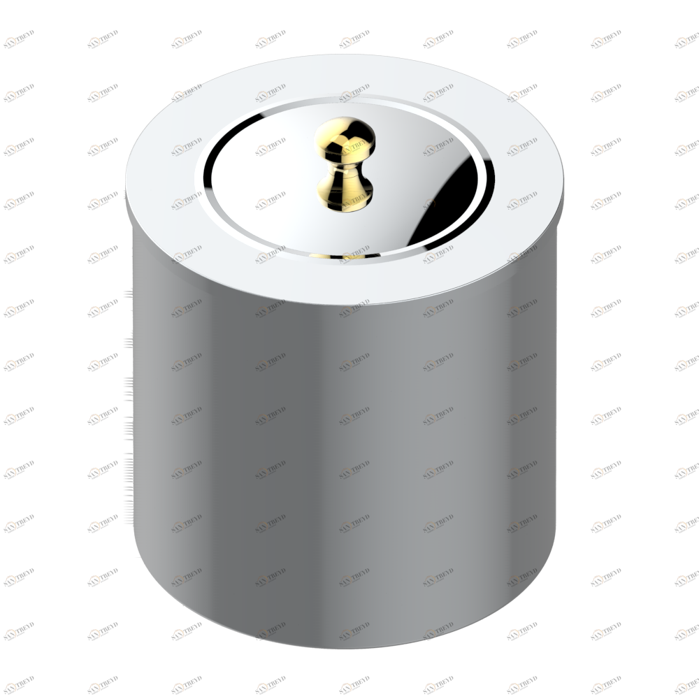 A2C-712CL WASTE BASKET WITH COVER Diameter : 200 mm Thg-paris Oceania Хром/золото A2C-712CL CAT.A